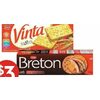 Dare Breton Crackers, Bites, Criss Or Vinta Crackers  - $3.00