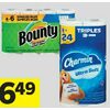 Charmin Bathroom Tissue or Bounty Paper Towel - $6.49