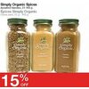 Simple Organic Spices - 15% off